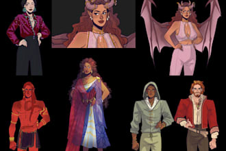 draw iterative character design no ai