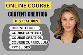 develop online course content with curriculum for your online course creation
