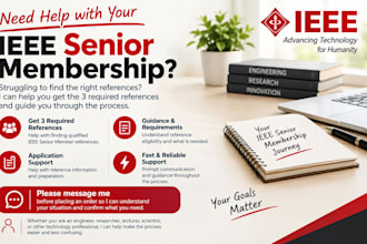 obtain ieee senior references for your application