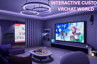 design custom  interactive vrchat world 3d unity world vrc map vrchat metaverse