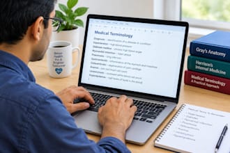 do medical transcription and data entry