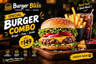 design attractive food promotion posters and flyers in canva