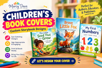 do childrens book cover kids book cover story book illustration and ebook cover