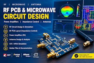 design rf pcb, microwave circuits, power amplifiers and antennas