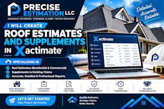 create roof estimates and supplements in xactimate