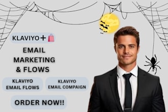 shopify marketing, klaviyo email flow, email campaign, bfcm email klaviyo expert