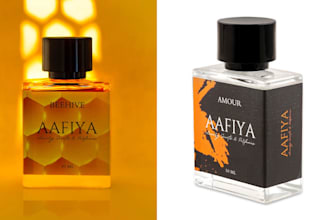 create luxury perfume label, logo, cosmetics custom label