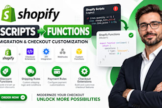 migrate shopify scripts to functions and customize shopify checkout with API fix