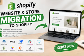 migrate siteground migrate webflow volusion and ecwid website to shopify