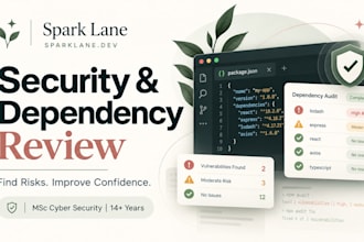 review your web application security and dependencies