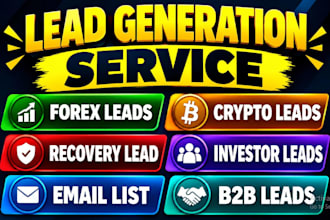 provide fresh crypto forex leads