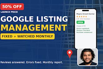 manage your google business listing every month