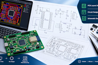 design custom pcb layouts, electronic circuits and schematics