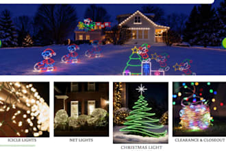 design a christmas shopify store or halloween shopify store