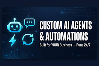 build ai automation workflow and ai agent for business