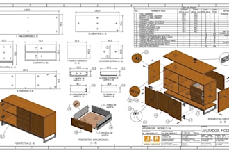 do DIY furniture woodworking plans and detailed assembly drawings with cutlist