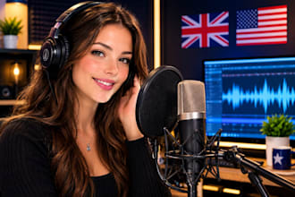 record a professional erotic female voice acting asmr voice talent voice acting