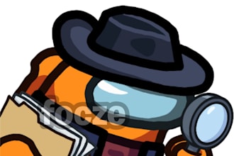 draw an among us custom emoji for you