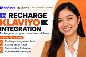 setup recharge klaviyo integration recharge subscription retention email flows