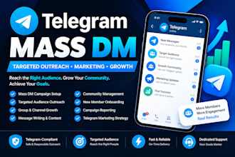 do telegram marketing mass dm and targeted outreach