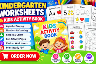 create printable kindergarten worksheets and kids activity