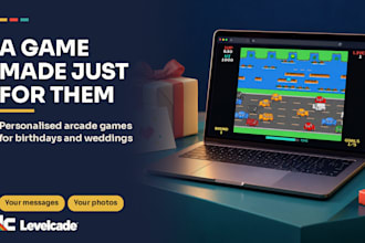 create a personalised retro arcade game as a birthday or wedding gift