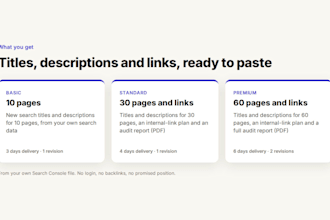 write SEO titles, metas and internal links