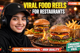 create viral food ads and restaurant promo videos for you