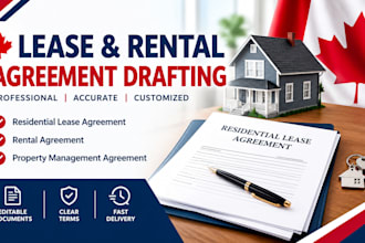 draft a professional lease agreements and rental documents