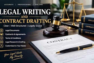 draft legal professional legal contract and agreements