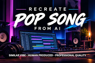 recreate your ai song into professional pop music