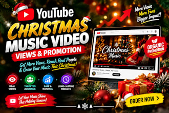 do christmas music promotion for your song or holiday album