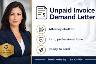 draft a robust business debt collection letter as a US corporate lawyer