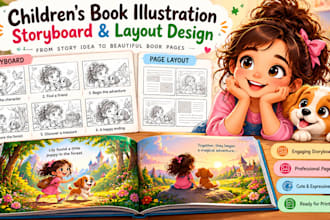 design childrens book illustration storyboards and page layouts