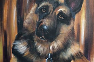 do a custom painting of your pet