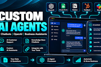 build custom ai agents, ai chatbots and openai assistants