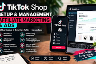 manage tiktok shop, tiktok affiliates outreach, tiktok shop manager, tiktok ads