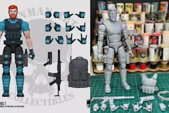 3d print for action figure print anime figurine action figure statues stl resin