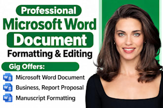 professionally microsoft word document formatting edit ms word template design
