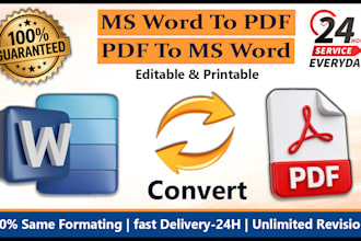 convert word to PDF or PDF to word