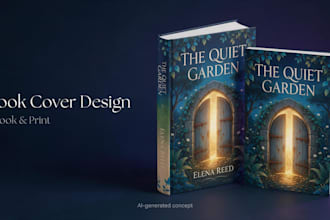 design a modern book cover for kindle and print