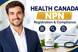 prepare health canada npn applications for supplements