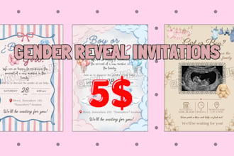 gender reveal invitations in fast time