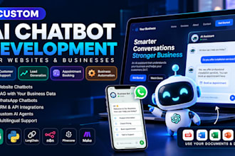 develop custom ai chatbots for websites and businesses