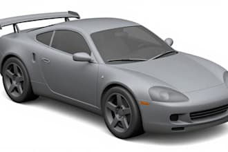 do 3d vehicle models, 3d car, 3d truck, van for 3d printing, games and animation