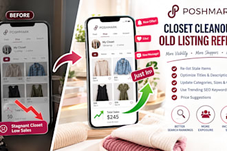 refresh optimize and relist your stagnant poshmark closet