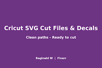 design custom svg cut files and decals for cricut and silhouette