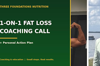 coach you to sustainable fat loss with a training and nutrition plan