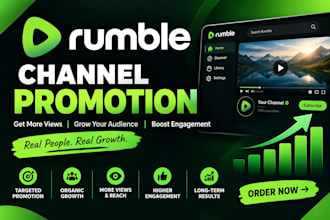 promote your rumble channel and increase views and followers