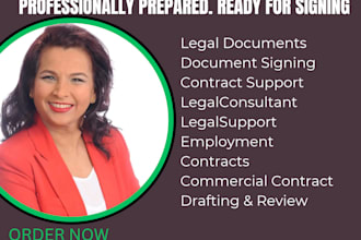 prepare legal documents for signing and execution